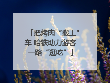 把烤肉“搬上”车 哈铁助力游客一路“逛吃”
