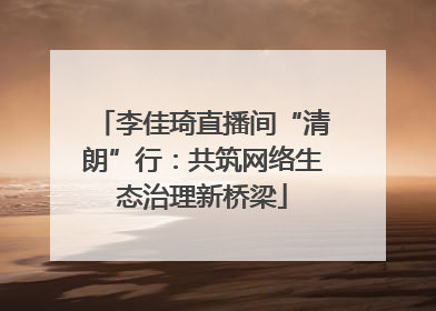 李佳琦直播间“清朗”行：共筑网络生态治理新桥梁