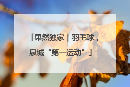 果然独家｜羽毛球，泉城“第一运动”