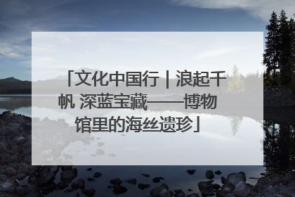 文化中国行｜浪起千帆 深蓝宝藏——博物馆里的海丝遗珍