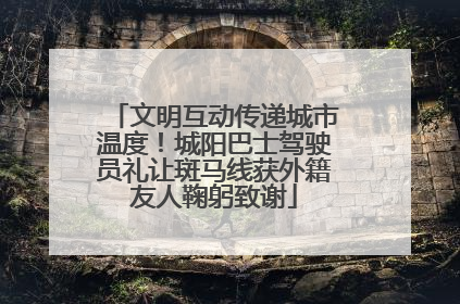 文明互动传递城市温度！城阳巴士驾驶员礼让斑马线获外籍友人鞠躬致谢
