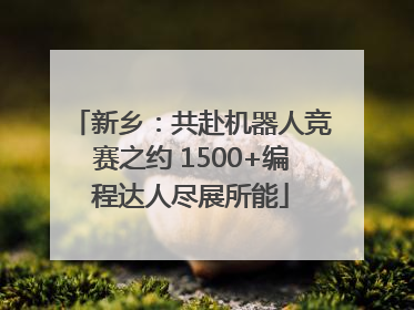 新乡：共赴机器人竞赛之约 1500+编程达人尽展所能