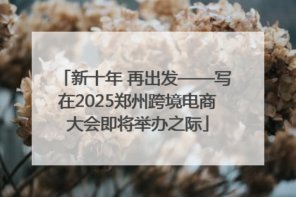 新十年 再出发——写在2025郑州跨境电商大会即将举办之际