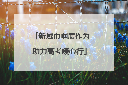 新域巾帼展作为 助力高考暖心行