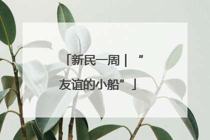 新民一周｜“友谊的小船”