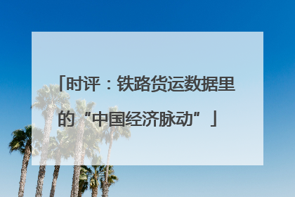时评：铁路货运数据里的“中国经济脉动”