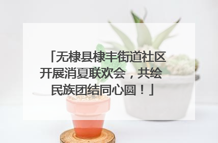 无棣县棣丰街道社区开展消夏联欢会，共绘民族团结同心圆！