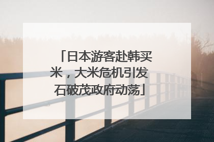 日本游客赴韩买米，大米危机引发石破茂政府动荡