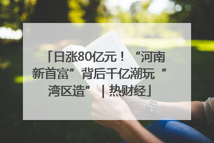 日涨80亿元！“河南新首富”背后千亿潮玩“湾区造”｜热财经