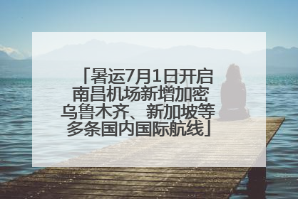 暑运7月1日开启 南昌机场新增加密乌鲁木齐、新加坡等多条国内国际航线