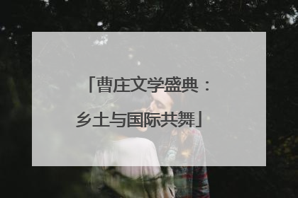 曹庄文学盛典：乡土与国际共舞