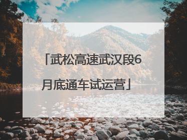 武松高速武汉段6月底通车试运营