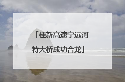 桂新高速宁远河特大桥成功合龙