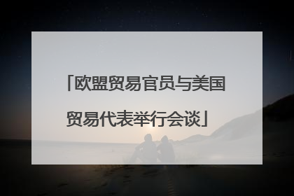 欧盟贸易官员与美国贸易代表举行会谈