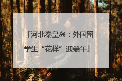 河北秦皇岛:外国留学生“花样”迎端午
