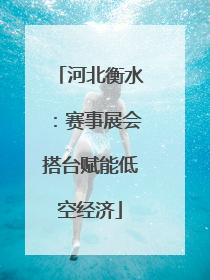 河北衡水：赛事展会搭台赋能低空经济