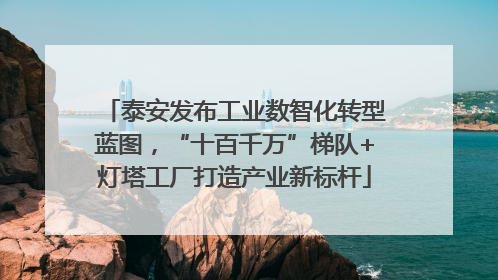 泰安发布工业数智化转型蓝图，“十百千万”梯队+灯塔工厂打造产业新标杆