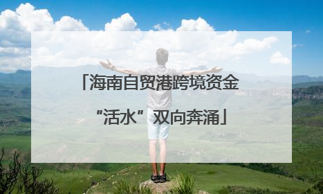 海南自贸港跨境资金“活水”双向奔涌