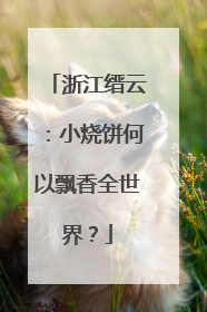 浙江缙云：小烧饼何以飘香全世界？