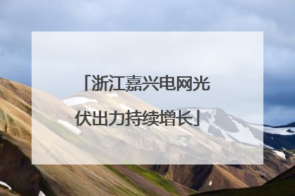 浙江嘉兴电网光伏出力持续增长