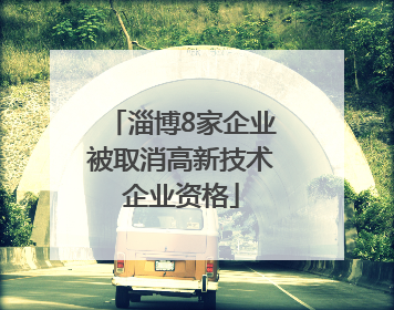 淄博8家企业被取消高新技术企业资格