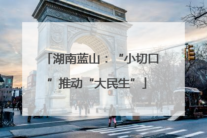 湖南蓝山：“小切口”推动“大民生”