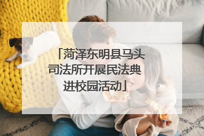 菏泽东明县马头司法所开展民法典进校园活动