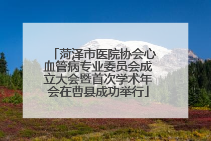 菏泽市医院协会心血管病专业委员会成立大会暨首次学术年会在曹县成功举行