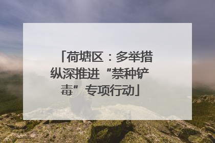 荷塘区：多举措纵深推进“禁种铲毒”专项行动