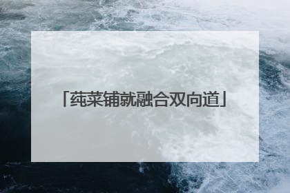 莼菜铺就融合双向道