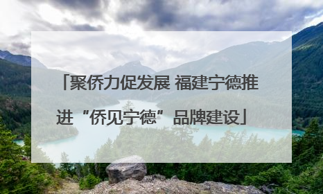 聚侨力促发展 福建宁德推进“侨见宁德”品牌建设