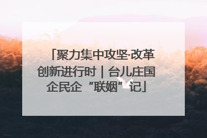 聚力集中攻坚·改革创新进行时｜台儿庄国企民企“联姻”记