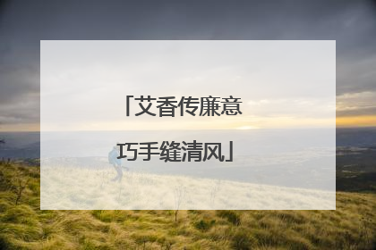 艾香传廉意 巧手缝清风