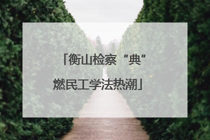 衡山检察“典”燃民工学法热潮