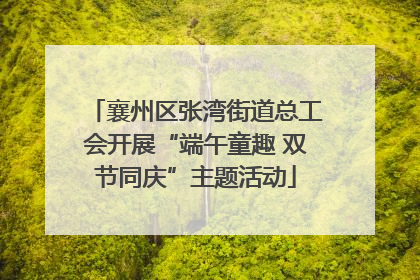 襄州区张湾街道总工会开展“端午童趣 双节同庆”主题活动