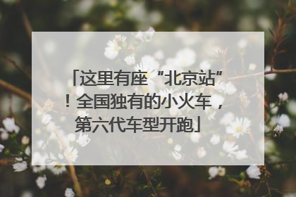 这里有座“北京站”！全国独有的小火车，第六代车型开跑