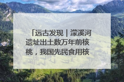 远古发现｜濛溪河遗址出土数万年前核桃，我国先民食用核桃历史大幅提前