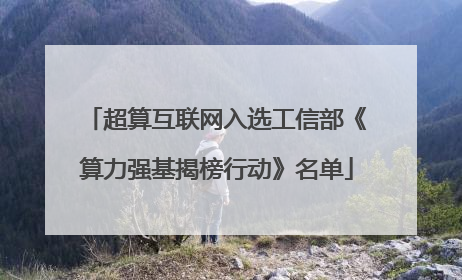 超算互联网入选工信部《算力强基揭榜行动》名单