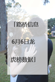路桥信息6月6日龙虎榜数据
