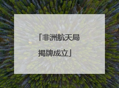 非洲航天局揭牌成立