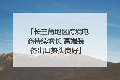 长三角地区跨境电商持续增长 高端装备出口势头良好