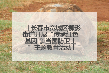 长春市宽城区柳影街道开展“传承红色基因 争当国防卫士”主题教育活动