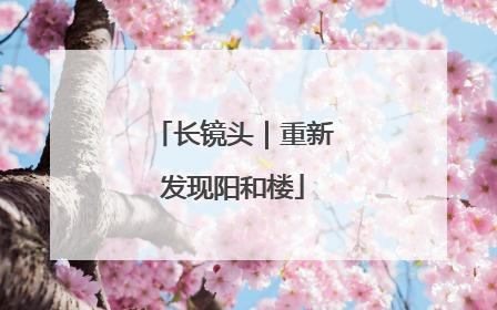 长镜头｜重新发现阳和楼