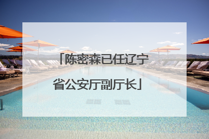 陈密森已任辽宁省公安厅副厅长