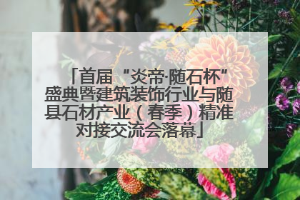 首届“炎帝·随石杯”盛典暨建筑装饰行业与随县石材产业（春季）精准对接交流会落幕