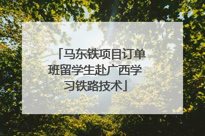 马东铁项目订单班留学生赴广西学习铁路技术
