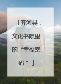 齐河县：文化书院里的“幸福密码 ”