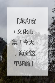 龙舟赛+文化市集！今天，海淀这里超嗨