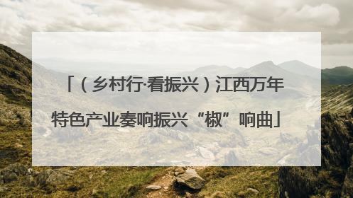 （乡村行·看振兴）江西万年特色产业奏响振兴“椒”响曲