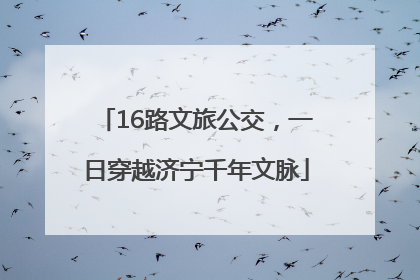 16路文旅公交，一日穿越济宁千年文脉